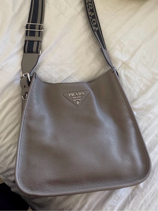 Prada Handbags - PRADA LEATHER HOBO BAG
